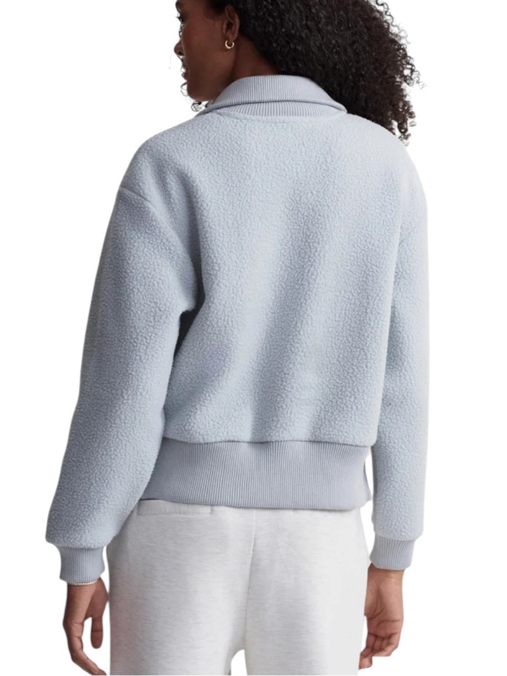 Varley Roselle Half-Zip Fleece Pullover Top Sweatshirt Pearl Blue Size S - Picture 4 of 15